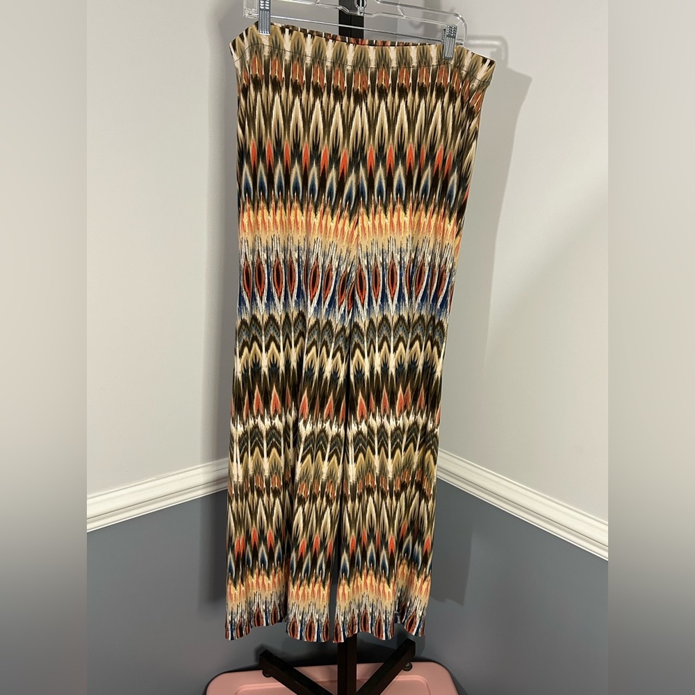 Multicolor Chevron Maxi Skirt - Women Pants & Jumpsuits